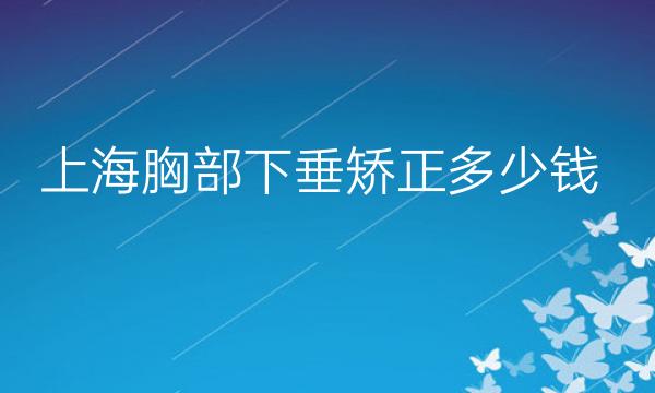 上海胸部下垂矫正整形医院哪家好?医院排名介绍