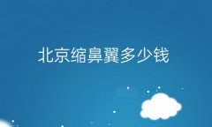 北京缩鼻翼整形医院哪家好?