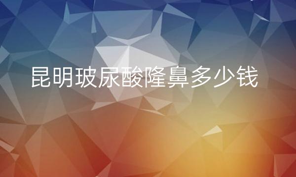 昆明玻尿酸隆鼻整形医院哪家好?医院排名前10名单一览