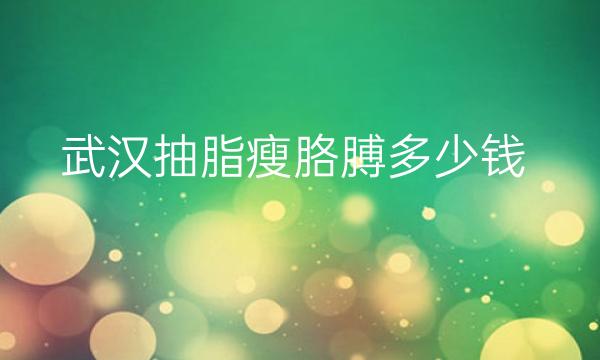 武汉抽脂瘦胳膊整形医院哪家好?医院排名前10名单一览