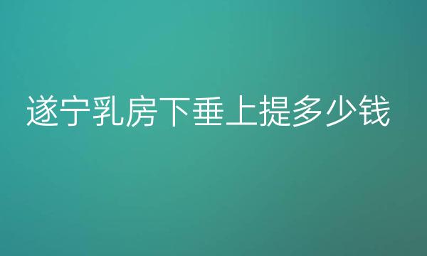 遂宁乳房下垂上提整形医院哪家好?医院分享